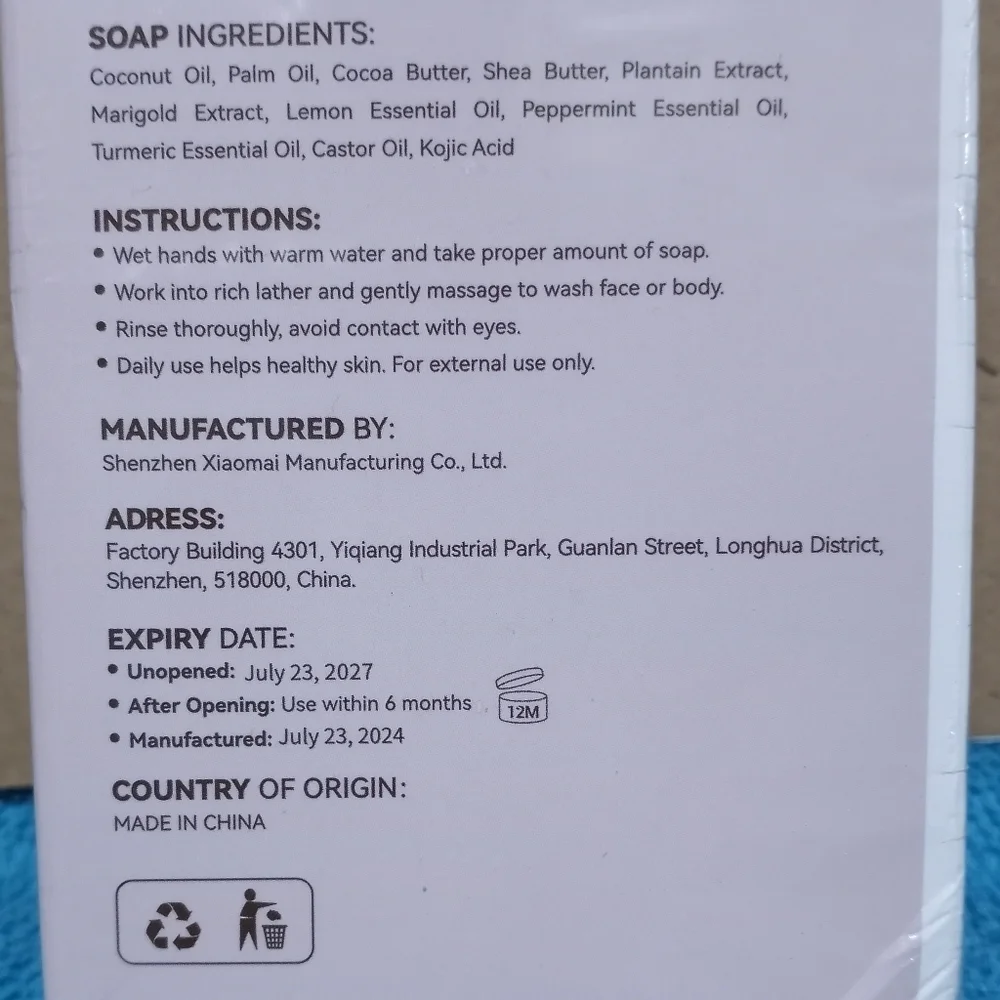 Castor Oil Soap Bars - Nourishing 4 Bars